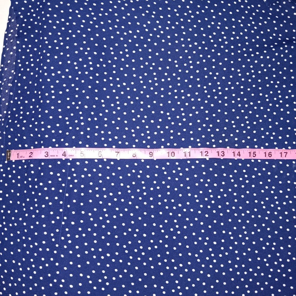TOMMY BAHAMA SEA SWELL BOYFRIEND TUNIC BEACH COVER-UP POLKA DOT BLUE WHITE L/XL - Picture 10 of 11